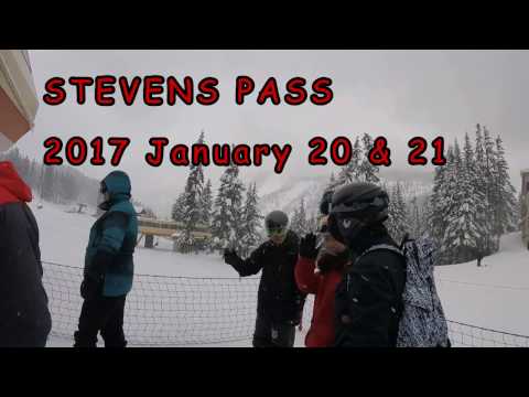 Stevens Pass Snow Seattle 2017 Jan 20/21