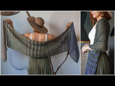 Easy, Step-by-Step: How to Crochet the Lovely, Lacy, Beginner Friendly Trellis Shawl!