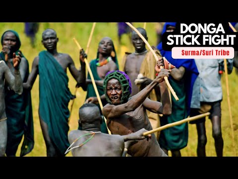 Donga Stick Fight Surma/Suri Tribe Omo Valley Ethiopia