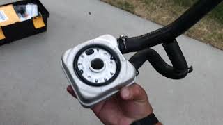 Oil Cooler, Oil Filter Housing/Adapter on Audi B6 A4 1.8t Quattro
