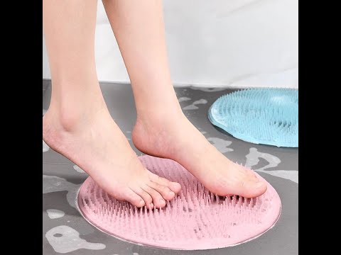 New Round Silicone Bath Brush Foot Scrubber