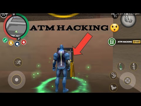 ATM Hacking 😲 Rope Hero Vice Town Game new trick inside casino of rope hero vice town
