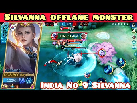 Silvanna Offlane Monster | Best Build 2021 | Top 1 Global Silvanna Gameplay By Boo Daynimo - MLBB