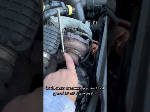 So entfernen Sie die TURBO-zu-DPF-Klemme mit primitiven WERKZEUGEN bei PEUGEOT CITROEN
