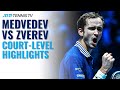 Daniil Medvedev vs Alexander Zverev Court-Level Highlights | Nitto ATP Finals 2021