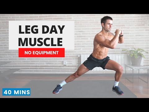 40 Minute LEG DAY SMASHER to BUILD MUSCLE | No Repeats | No Equipment | #CrockFitApp