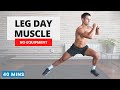 40 Minute LEG DAY SMASHER To BUILD MUSCLE No Repeats No Equipment CrockFitApp