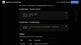 Glassdoor Jobs Scraper — Apify Actor Walkthrough