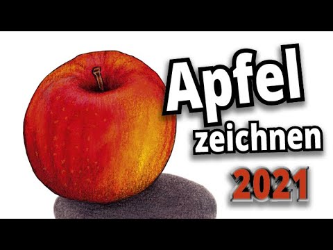 Apfel zeichnen Anleitung für Anfänger
