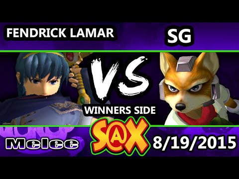S@X 111 - Fendrick Lamar (Marth) Vs. SG (Fox) SSBM Tournament - Smash Melee