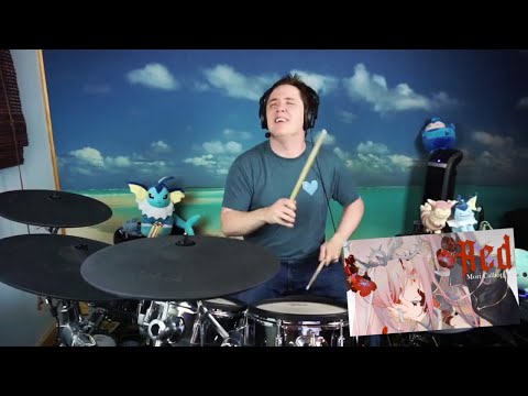 The8BitDrummer - Drum Cover of “Red” by Calliope Mori!