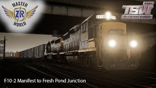 F10-2 Manifest to Fresh Pond Junction - Northeast Corridor New York - GP40-2 Train Sim World 2020