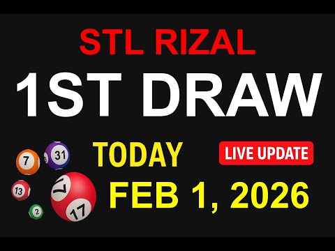 STL RIZAL 1ST DRAW - FEB 1, 2026 Results (LIVE UPDATE)