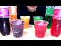 ASMR DRINKING GULPING SODA SPARKLING WATER FANTA ORANGE RED GREEN GRAPE SOUNDS MUKBANG Nasiphat