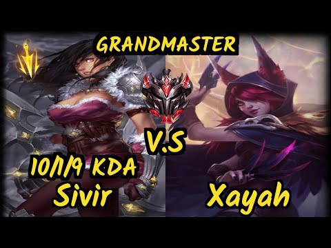 MADL Samux (SIVIR) vs XAYAH - 10/1/9 KDA BOTTOM ADC GAMEPLAY - EUW Ranked GRANDMASTER