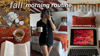 FALL MORNING ROUTINE! productive, realistic, & relaxing morning🍂