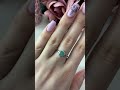 Серебряное кольцо с изумрудом 0.794ct