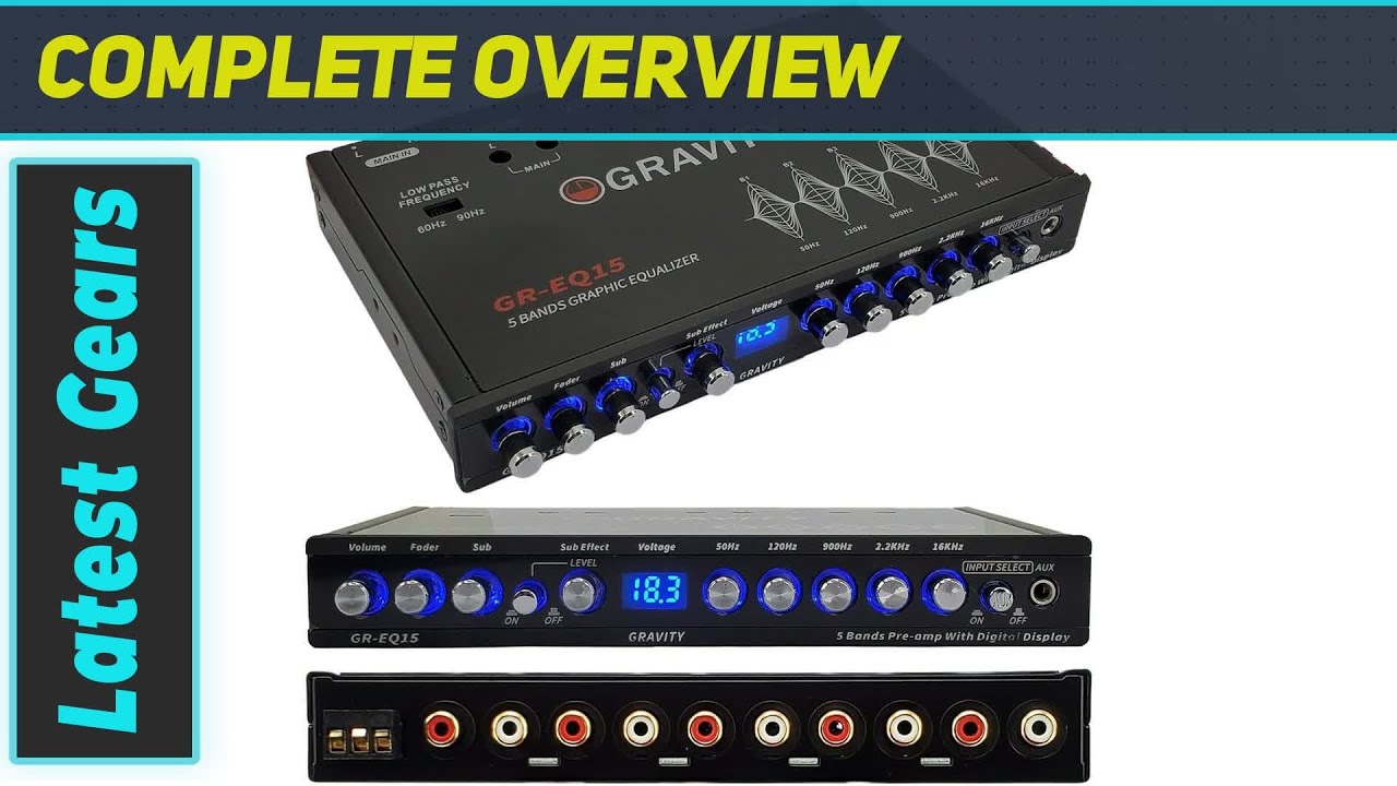 Gravity EQ15 1/2 Din Car Audio Equalizer: Enhance Your Car Sound System!