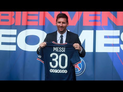 Lionel Messi's first day as a Paris Saint-Germain F.C. player