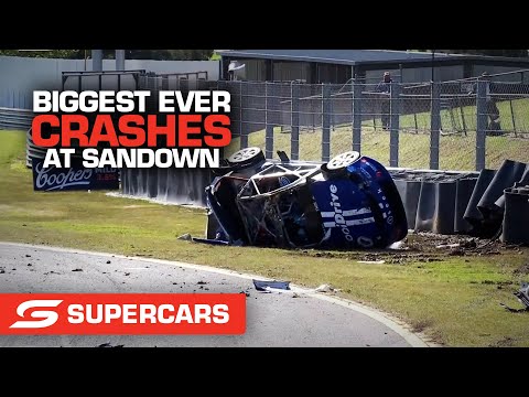 Biggest ever CRASHES at Sandown Raceway - Penrite Oil Sandown SuperSprint | Supercars 2022