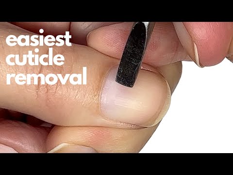 The best way to remove a cuticle! [and the easiest!!] ✅ DIY FRIENDLY ✅