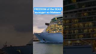 FREEDOM of the SEAS выходит из Майами #freedomoftheseas #miami #umarkeyn #cruiseship #cruisetour