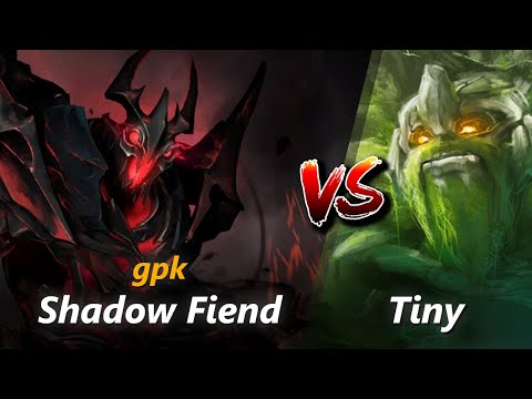 gpk mid Shadow Fiend vs Tiny | First 10 minutes