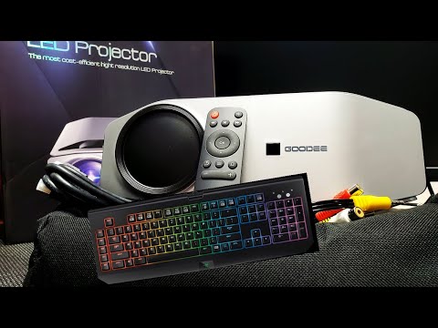 Projector pc gaming is AWESOME! Goodee native 1080p budget projector