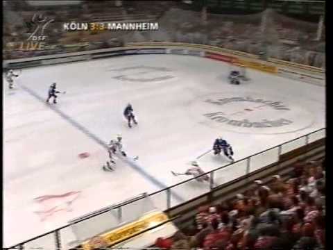 DEL 97-98 #9 Köln - Mannheim 4-5OT - alle Tore