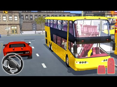 Down Hill Coach Bus Simulator - Public Transport Driving | Best Android Gameplay