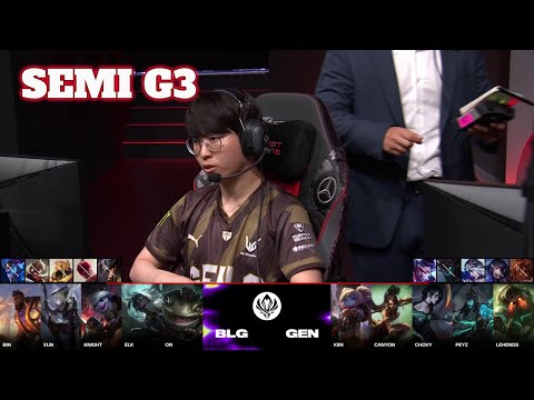 BLG vs GEN - Game 3 | Semi Final LoL MSI 2024 Main Stage | Bilibili Gaming vs Gen.G G3 full game