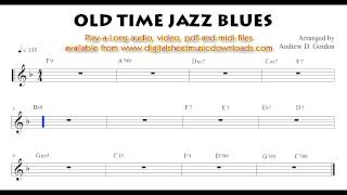 Old Time Swing Blues Full Band Play-A-Long to practice with.