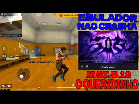EMULADOR MSI 5.12🎉 ATUALIZADO, MELHOR PRA PC FRACO, FF V7A + X86 + SENSI ATUALIZADA✅
