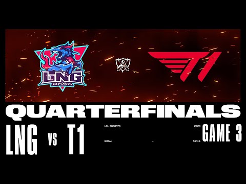 LNG vs. T1 - Game 3 | KNOCKOUTS Stage | 2023 Worlds | LNG Esports vs T1  (2023)
