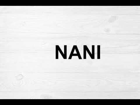 How To Pronounce Nani