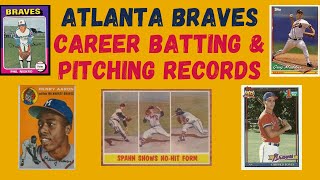 MLB Atlanta Braves Baseball Team Statistical Analysis Career Records⚾