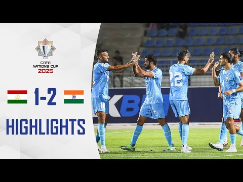 Tajikistan 1-2 India | CAFA Nations Cup 2025 Group B | Highlights