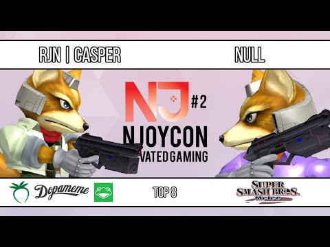 nJoyCon 2 - RJN | Casper (Fox) VS null (Fox) - SSBM - Top 8 (Losers Eighths)
