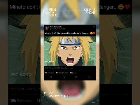 MINATO SPEED 🥶 #anime #shorts #naruto #minato #obito #edit