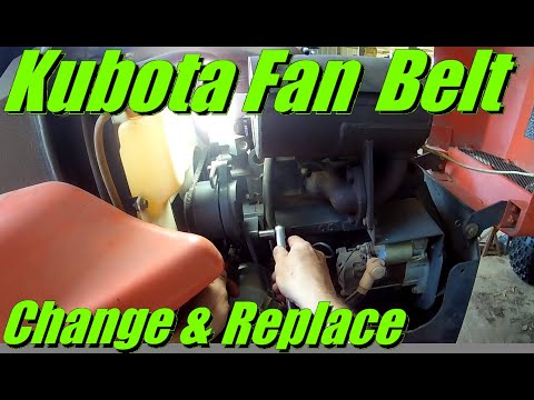 [Kubota Diesel] Replacing Fan & Alternator Belt: ZD Zero Turn Mowers & Some Tractors