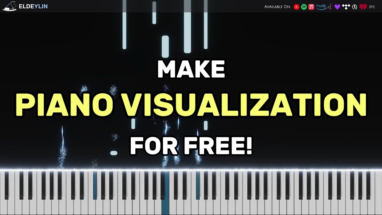 How to Make Piano Visualizer Like YouTubers (Rousseau, Kassia, etc) - FREE Piano VFX Tutorial