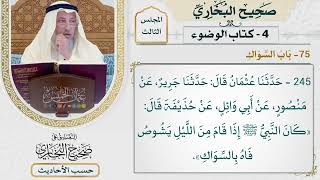 [245] حديث: كان النبي إذا قام من الليل يشوص فاه بالسواك [كتاب الوضوء - باب السواك] - عثمان الخميس