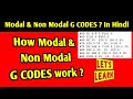 What Is Modal Non Modal G CODES Cnc Programming In Hindi