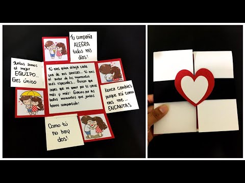 TUTORIAL tarjeta EXPLOSIVA de AMOR