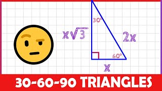 30-60-90 Right Triangles! (2-MINUTE MATH!)