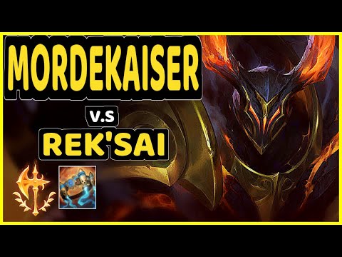 XMITHIE (MORDEKAISER) vs REK'SAI - JUNGLE GAMEPLAY - NA Ranked DIAMOND
