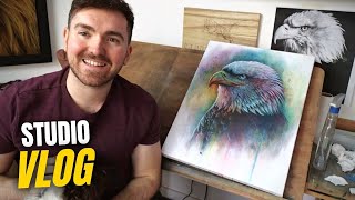 Studio Vlog |  Creating a Painting from Start to Finish