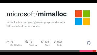 GitHub - microsoft/mimalloc: mimalloc is a compact general purpose all