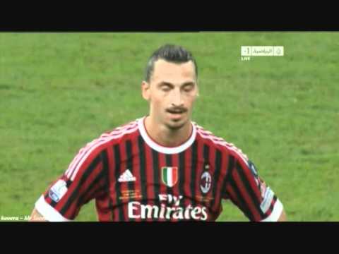 Super Coppa Italia 2011 Milan 2 - 1 Inter Highlights and celebrations