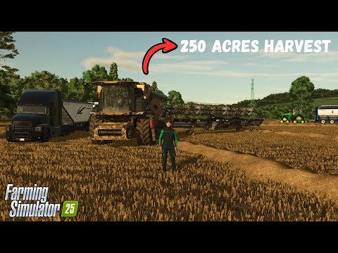 🌾 Harvesting 250+ Acres with New Holland! | FS25 HORSCH AgroVation Ep.1